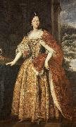 unknow artist Portrait of Anne Marie d'Orleans (1669-1728) while Duchess of Savoy wearing the robes of Savoy and the coronet Spain oil painting artist